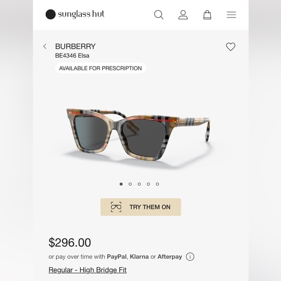 Burberry Elsa Sunglasses - Picture 6 of 6